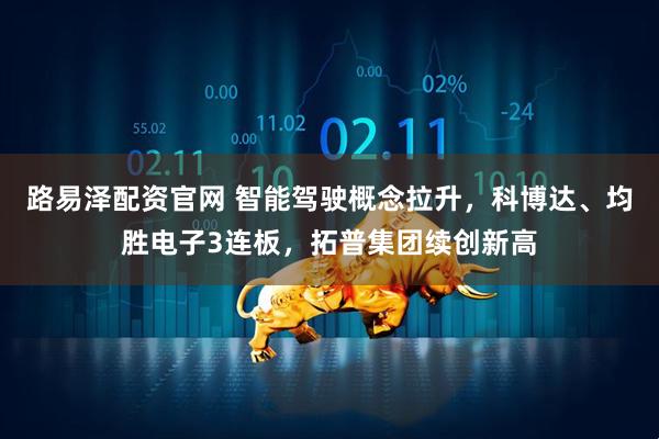 路易泽配资官网 智能驾驶概念拉升，科博达、均胜电子3连板，拓普集团续创新高