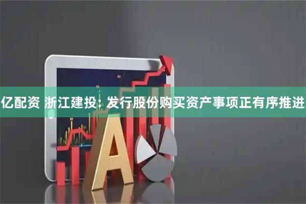 亿配资 浙江建投: 发行股份购买资产事项正有序推进