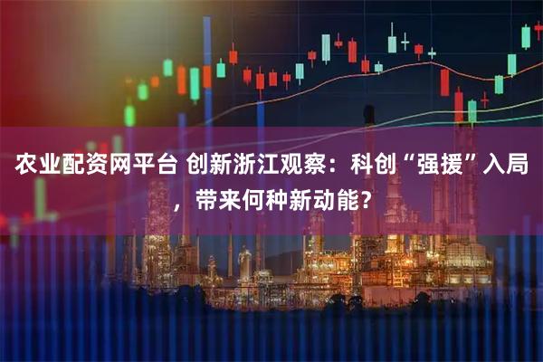 农业配资网平台 创新浙江观察：科创“强援”入局，带来何种新动能？