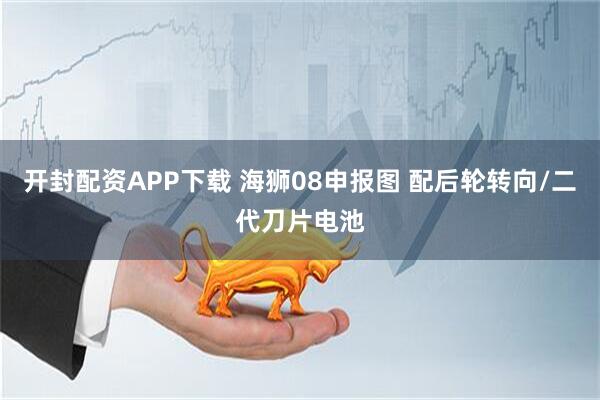 开封配资APP下载 海狮08申报图 配后轮转向/二代刀片电池